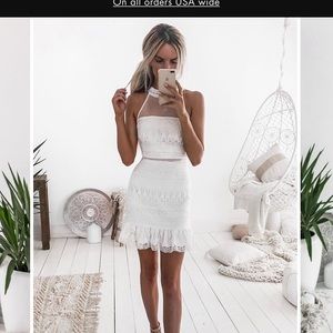 Jaus VICKY DRESS - WHITE